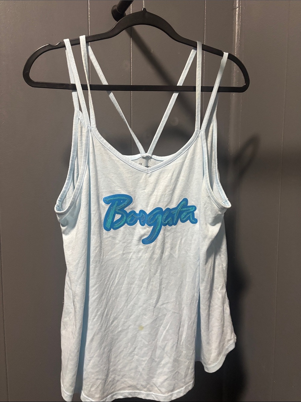 BORGATA CASINO Light Blue Strappy Women's Tank Top